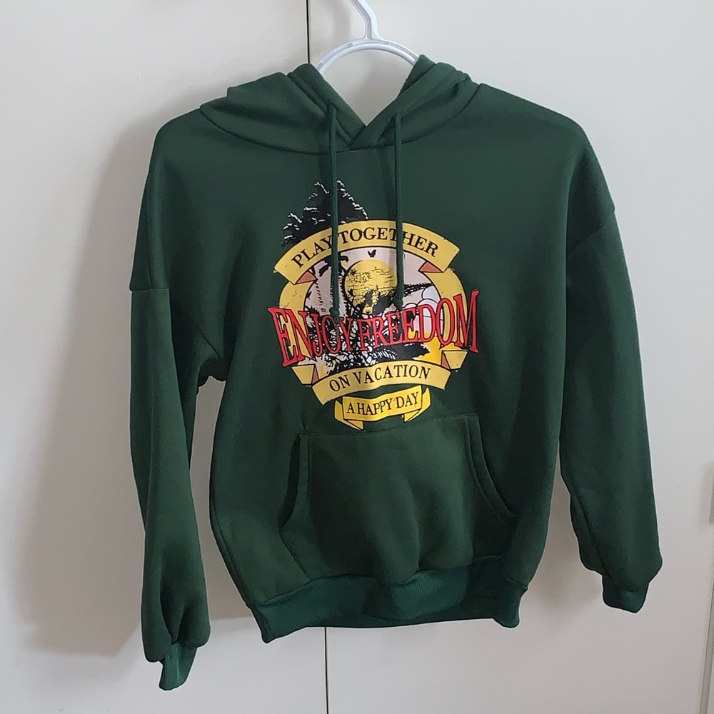 3/$50 Shein Forest Green Hoodie